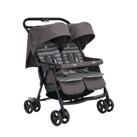 Joie Aire Twin Stroller - Pewter - Ex-Display